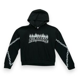 DC‎ Comics Birds Of Prey Huntress Chain Semi-Crop Hoodie / Sweatshirt XL